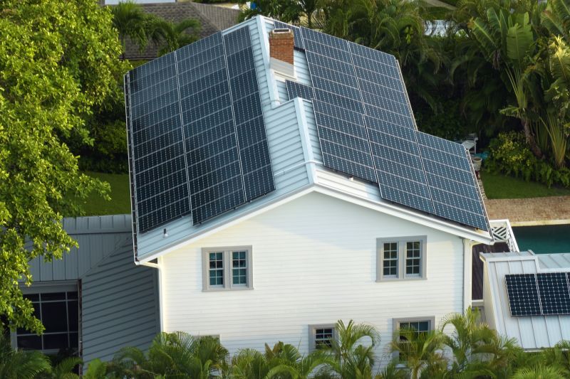 Solar Panels on a Home Roof
